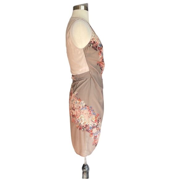 ALLSAINTS Anika Clement Silk Floral Wrap Dress - Picture 12 of 13